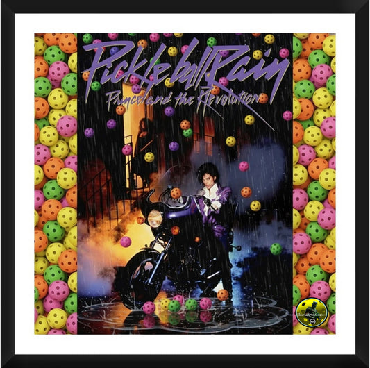 Pickleball Rain - Prince Framed Artwork 16x16