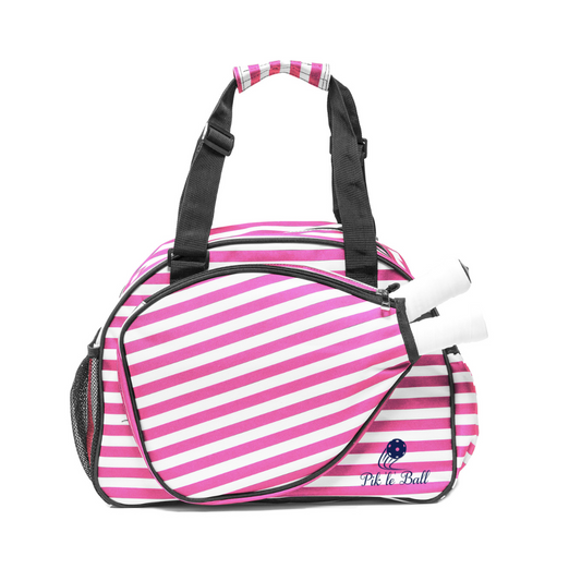 Stylish Stripe Pink Premium Women's Pickleball Bag