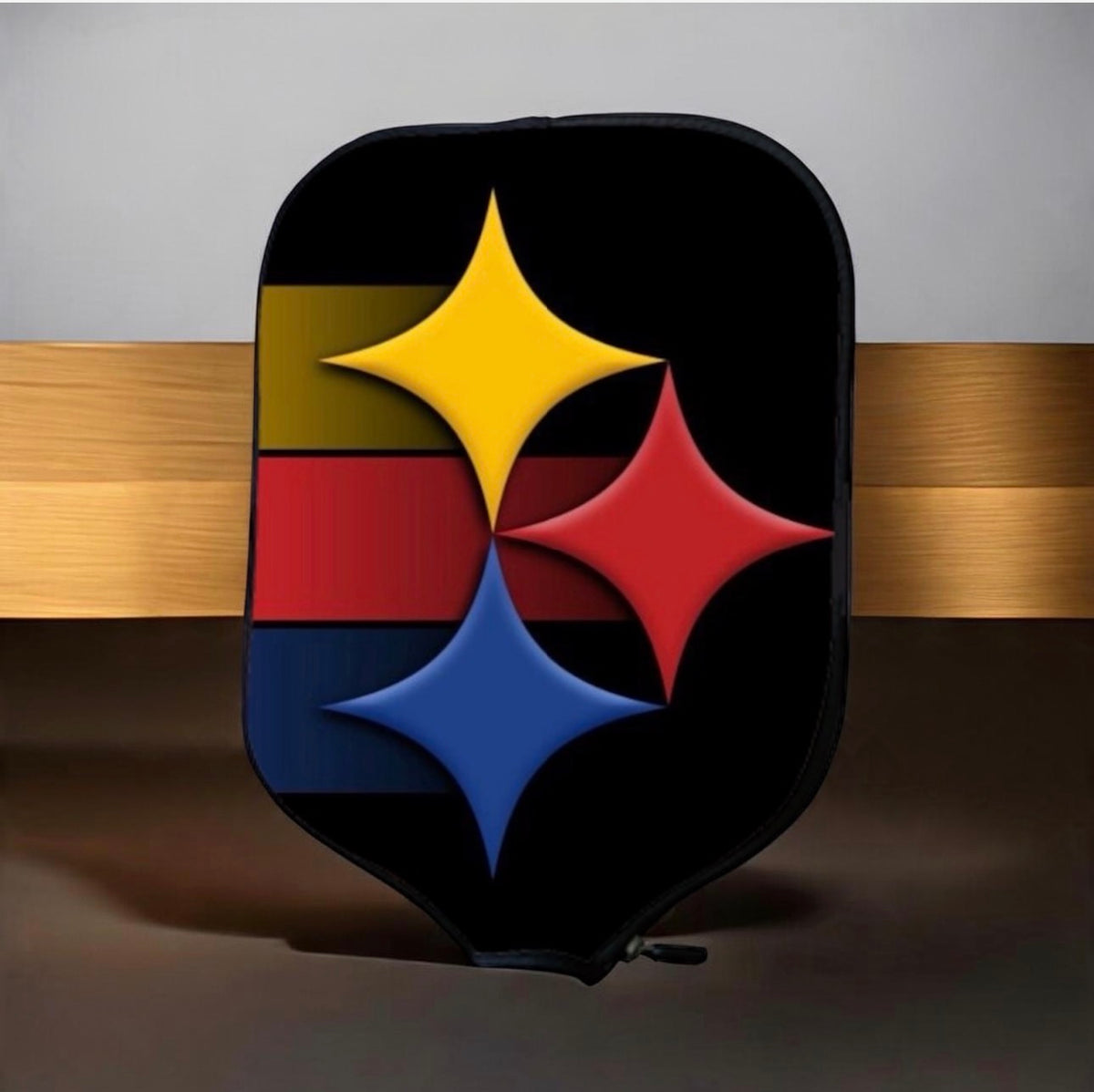 Pittsburgh Steelers Tri Logo Pickleball Paddle Cover 