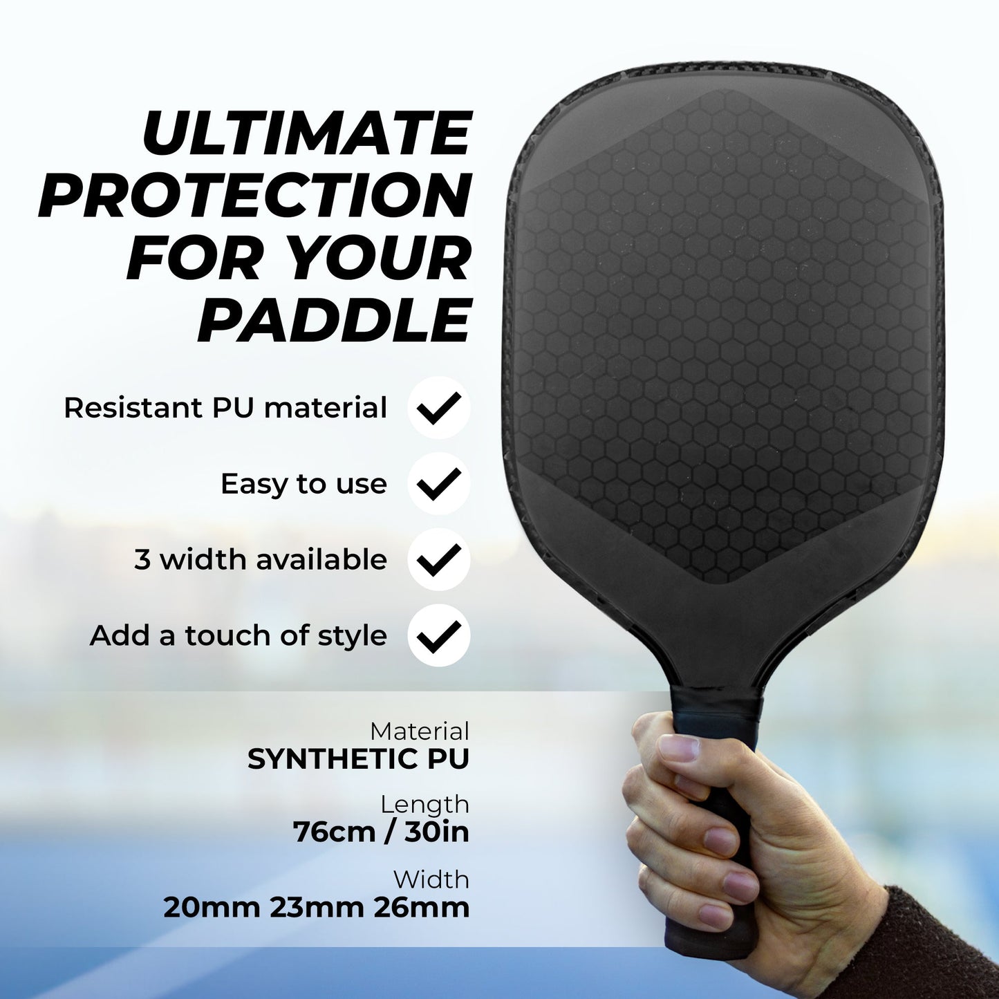 Pickleball Edge Guard Smooth - Small - 5/8" wide