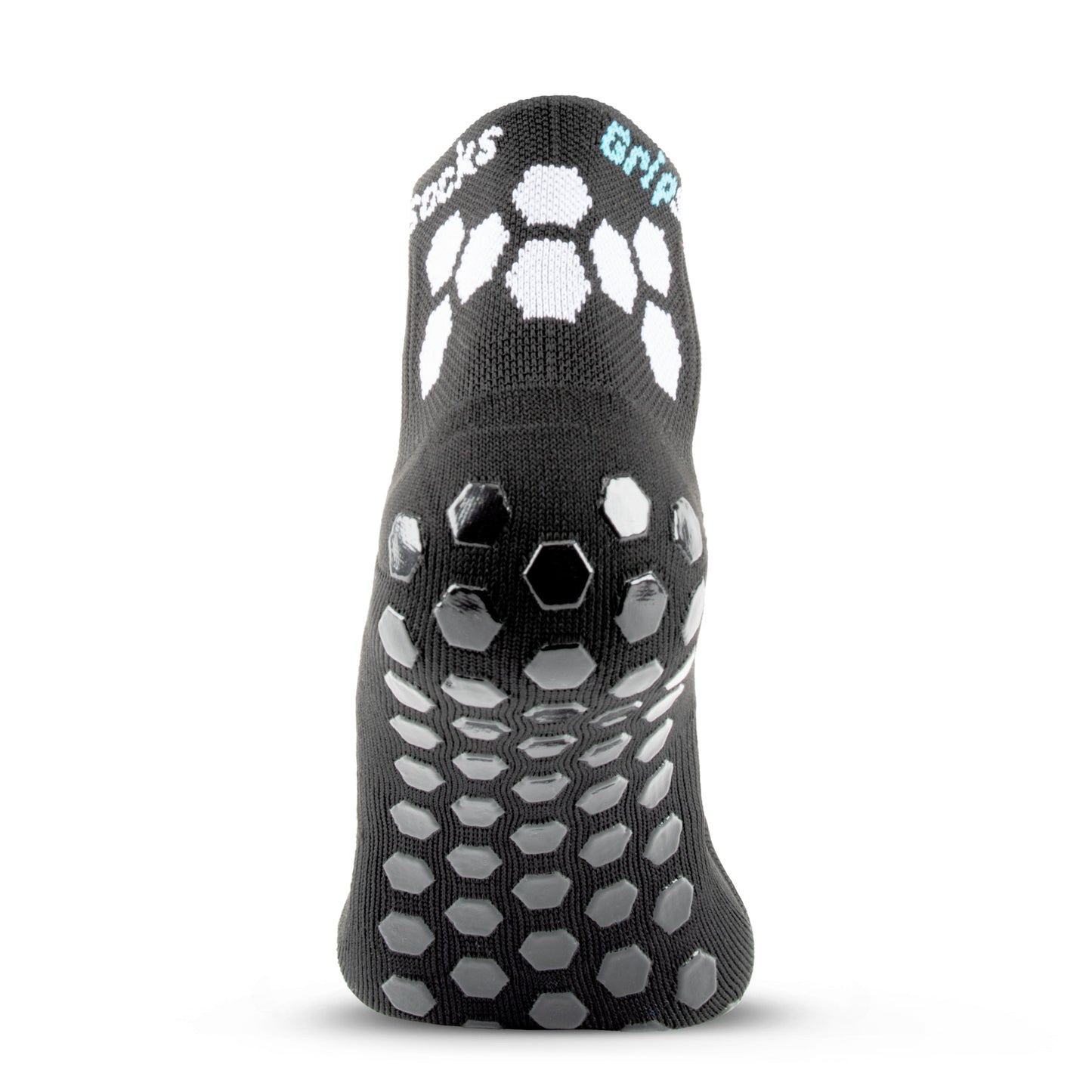GripSocks for Tennis - 1/4 Crew Height - Black