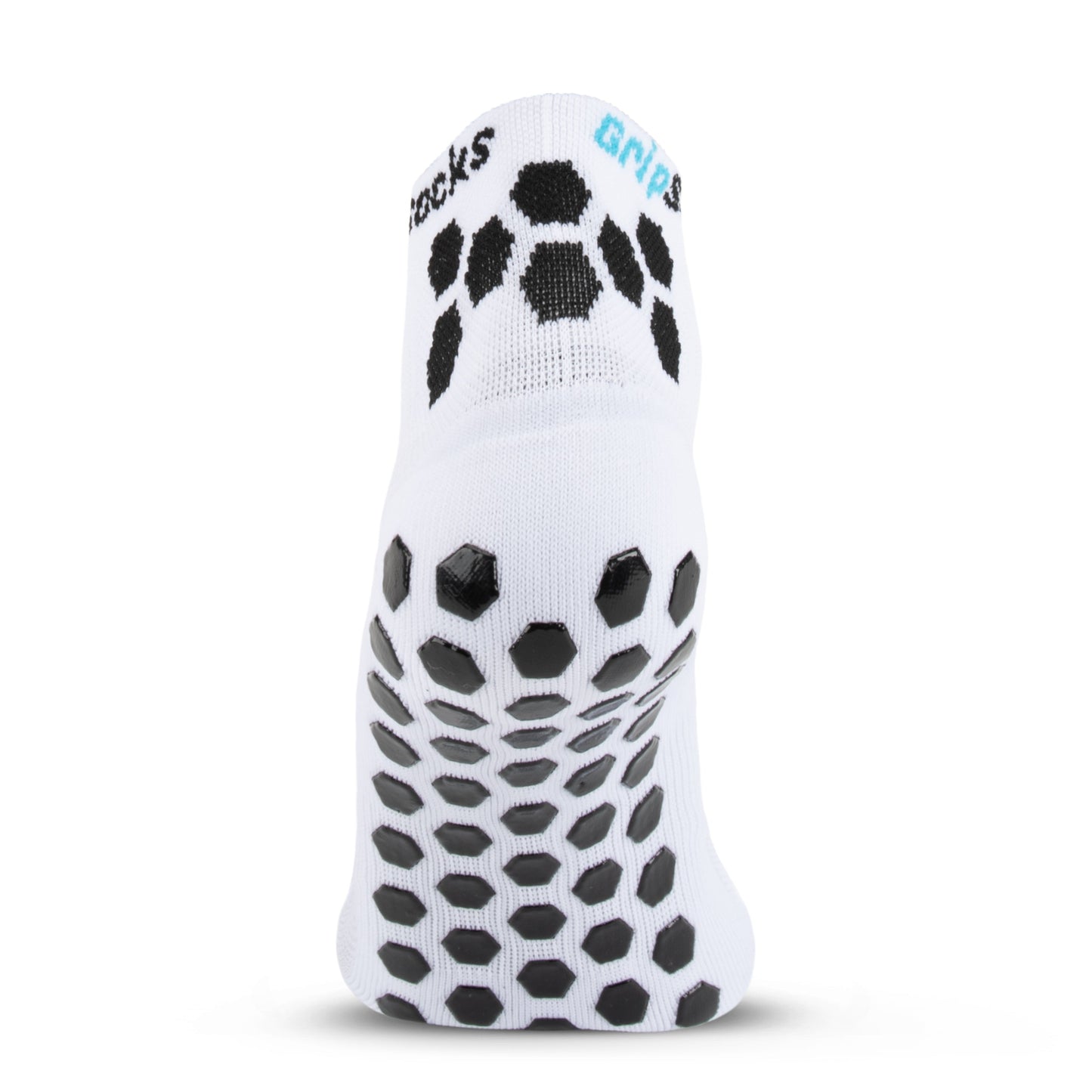 GripSocks for Tennis - 1/4 Crew Height - White
