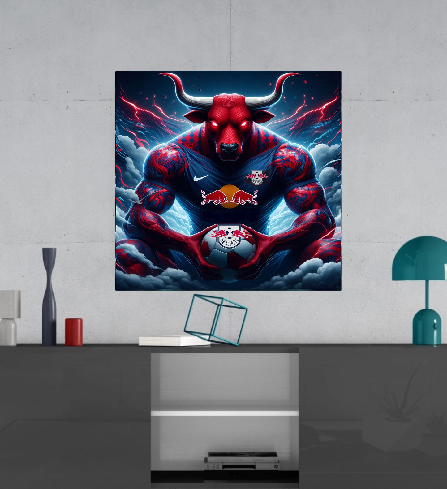 RB Leipzig - Bulli  - Ready To Hang  Canvas Hi-Res Wall Artwork