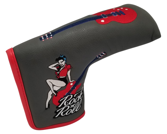 Rock 'N' Roll Embroidered Blade Putter Cover by ReadyGOLF