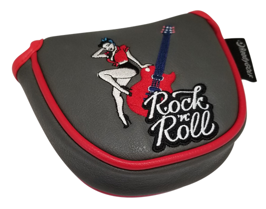 Rock 'N' Roll Embroidered Mallet Putter Cover by ReadyGOLF