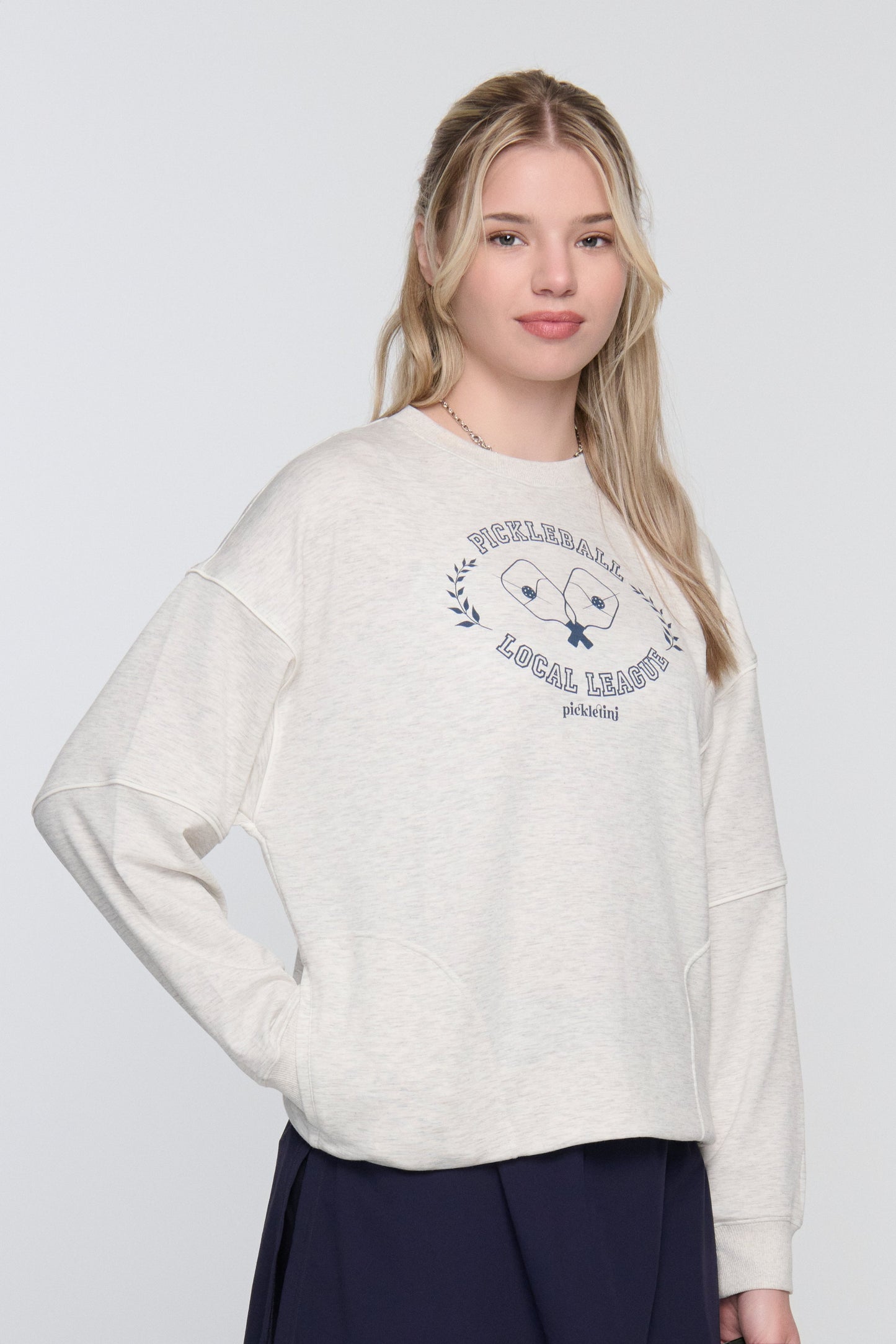 Rosa Pickleball Sweater – Long Sleeve Crewneck | 2025 Pickleball Fashion