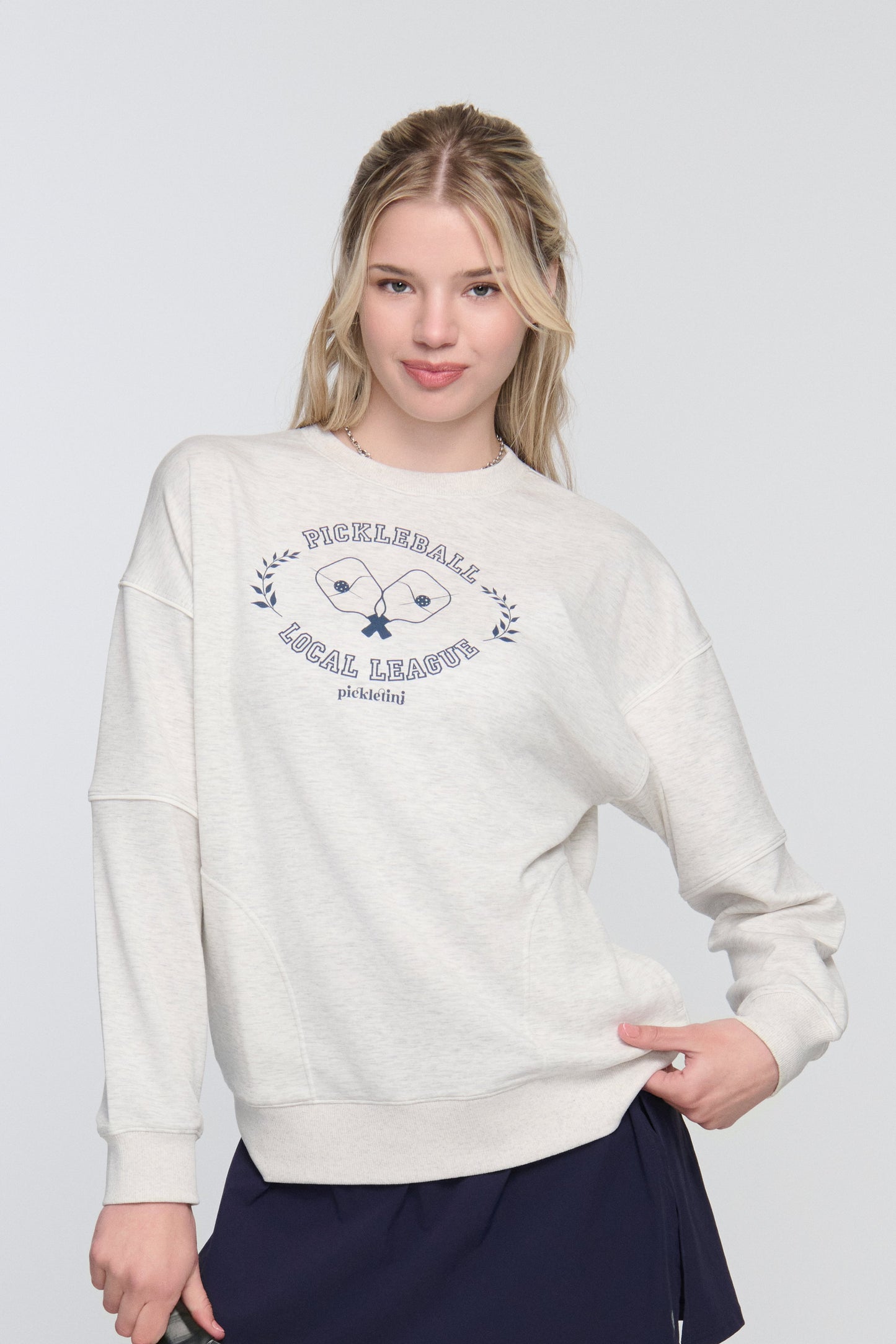 Rosa Pickleball Sweater – Long Sleeve Crewneck | 2025 Pickleball Fashion