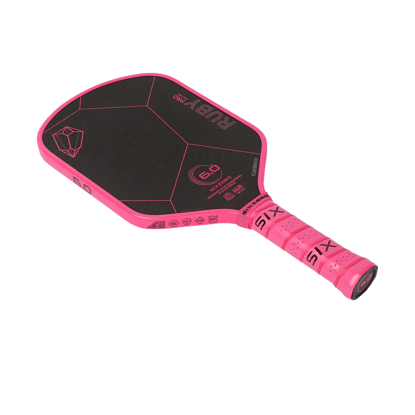 6.0 Six Zero Ruby Pro 14mm Rubine Pickleball Paddle