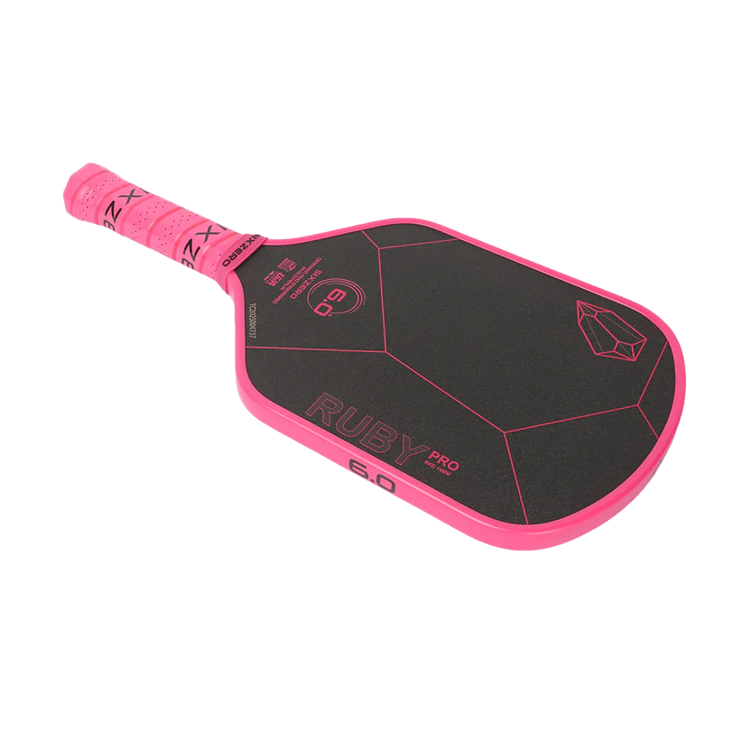 6.0 Six Zero Ruby Pro 14mm Rubine Pickleball Paddle