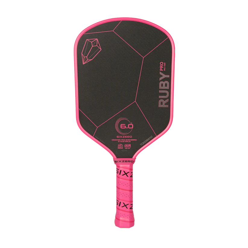 6.0 Six Zero Ruby Pro 14mm Rubine Pickleball Paddle