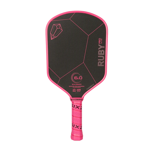 6.0 Six Zero Ruby Pro 14mm Rubine Pickleball Paddle