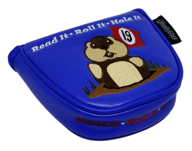 Dancing Gopher Blue Embroidered Putter Cover by ReadyGolf - Mallet