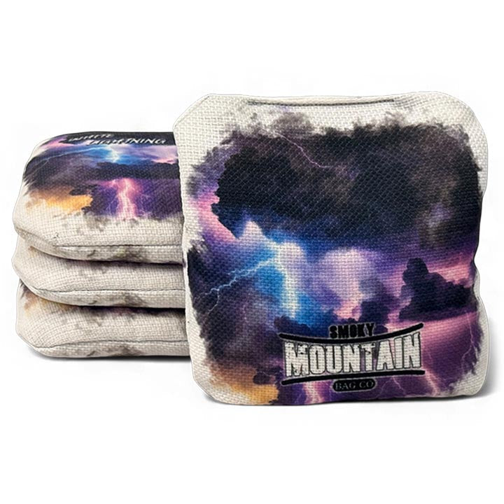 Smoky Mountain Bag Co – PRO Cornhole Bags - Set of 4 - White Lightning Series