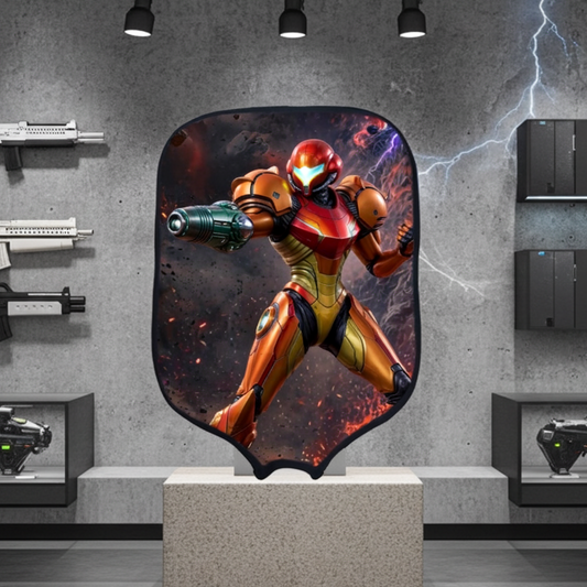 Samus Aran - Metroid - Pickleball Paddle Cover