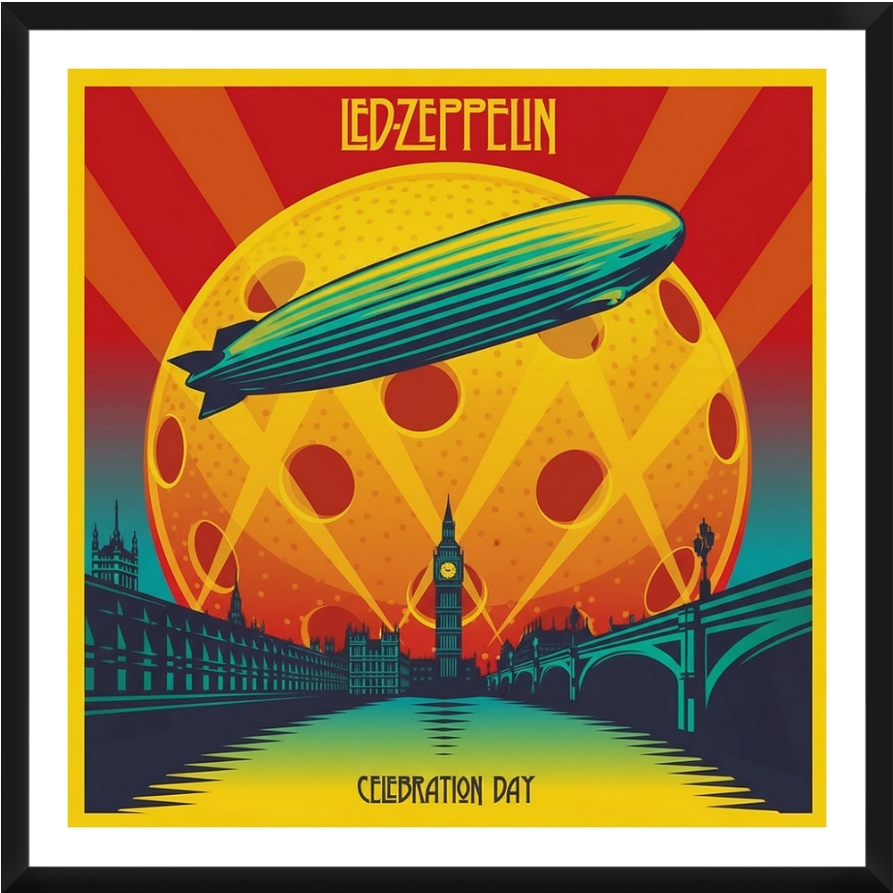 Led Zepplelin - Celebration Day Framed Artwork 16x16