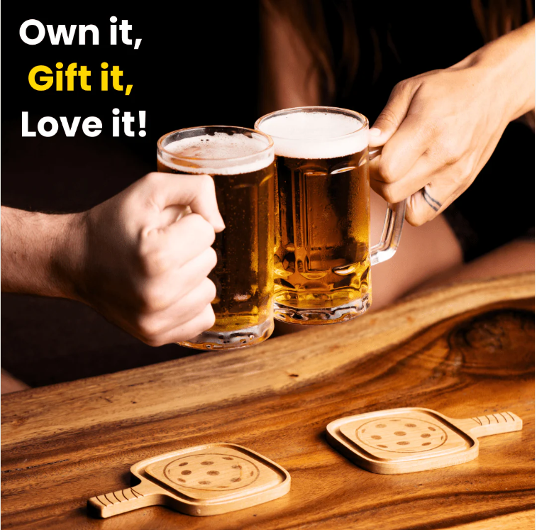 Pickleball Premium Drink Coasters