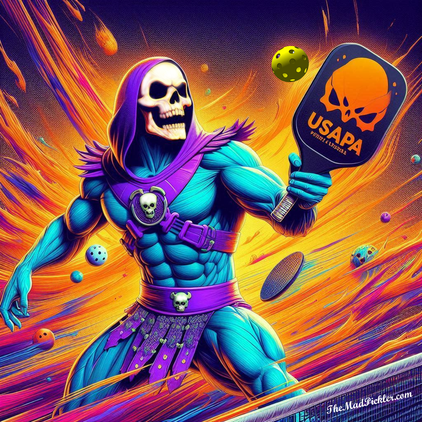 Skeletor Pickleball - Masters of the Universe  -  Ready To Hang  Canvas Hi-Res Wall Artwork