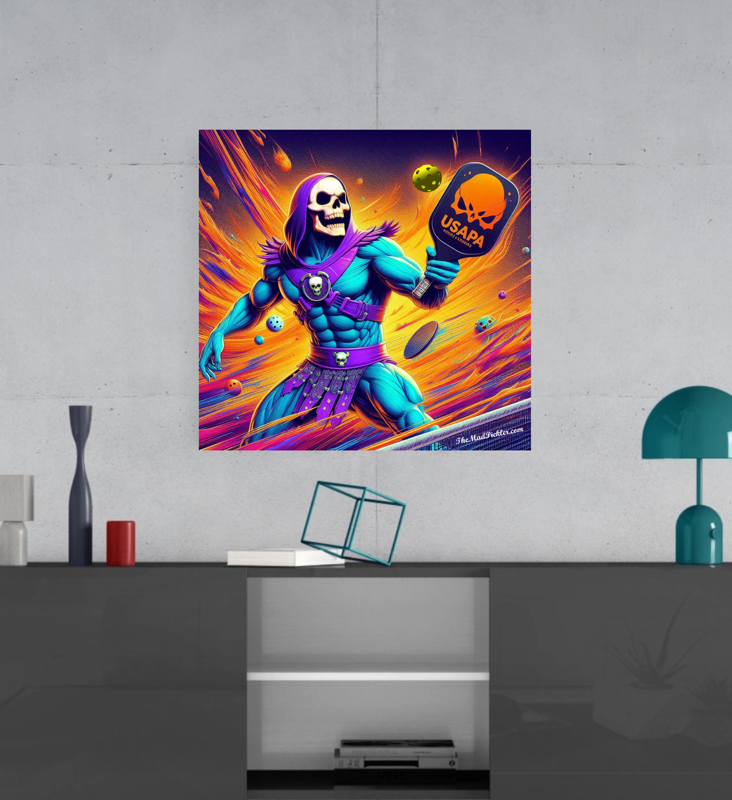 Skeletor Pickleball - Masters of the Universe  -  Ready To Hang  Canvas Hi-Res Wall Artwork