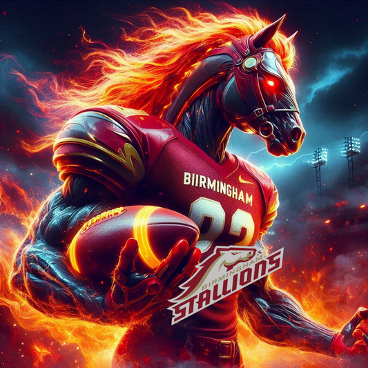 Birmingham Stallions - USFL -  Ready To Hang  Canvas Hi-Res Wall Artwork