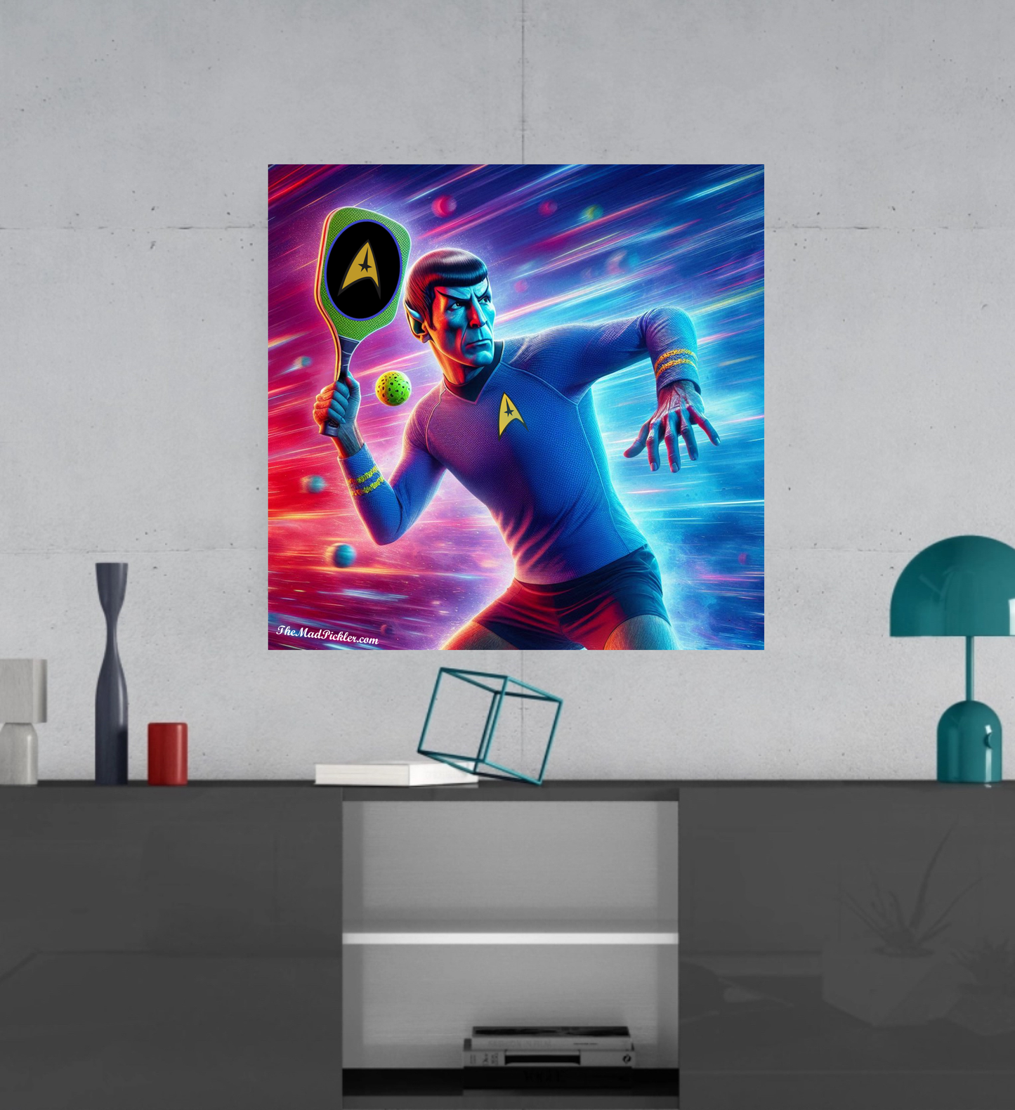 Spock - Pickleball The Final Frontier - Canvas Hi-Res Wall Artwork