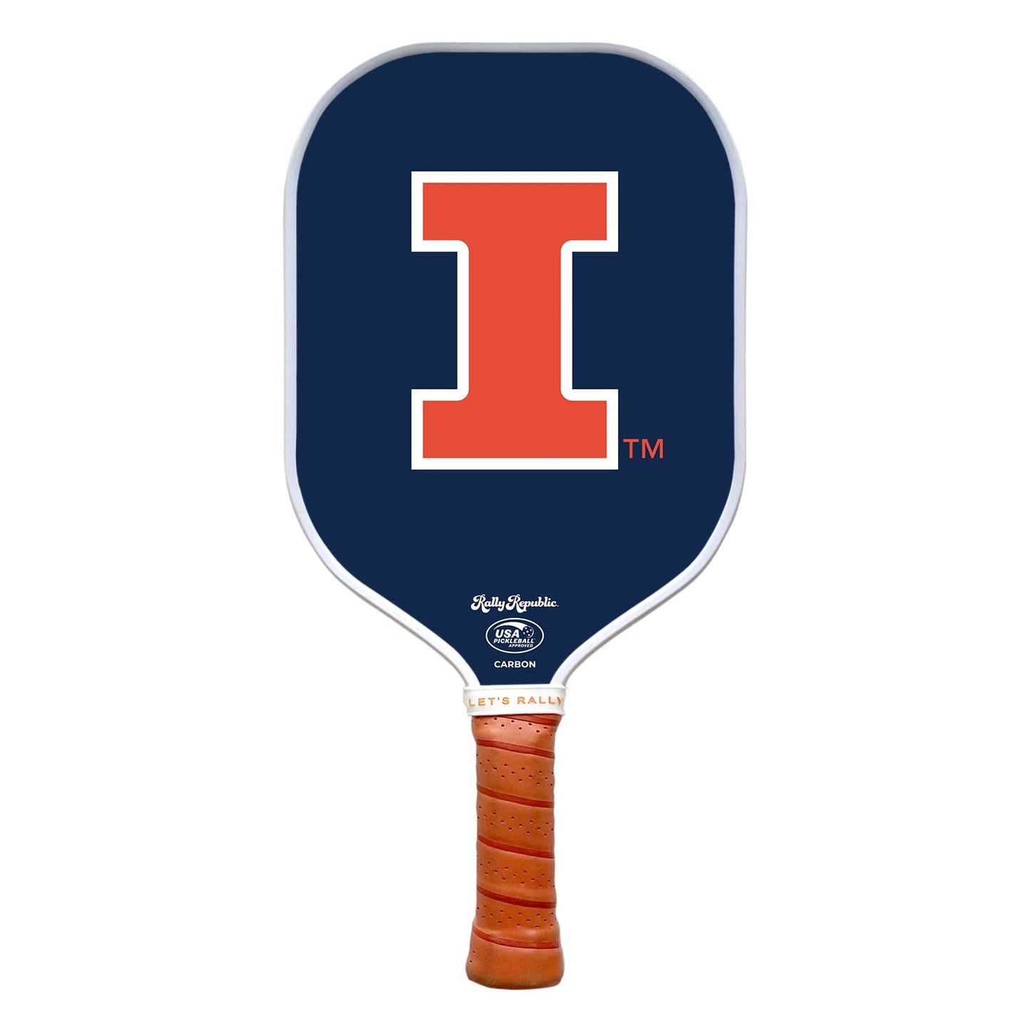 Illinois Fighting Illini Blue Orange Block I