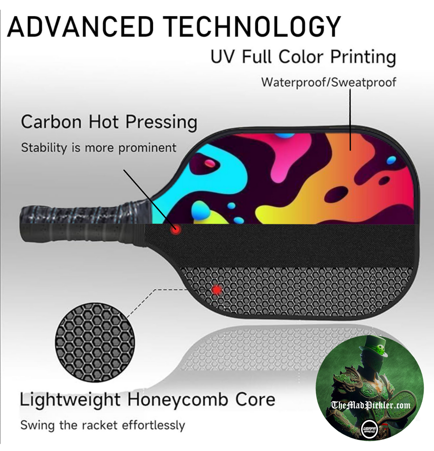 Color Leakage - Pickleball Paddle