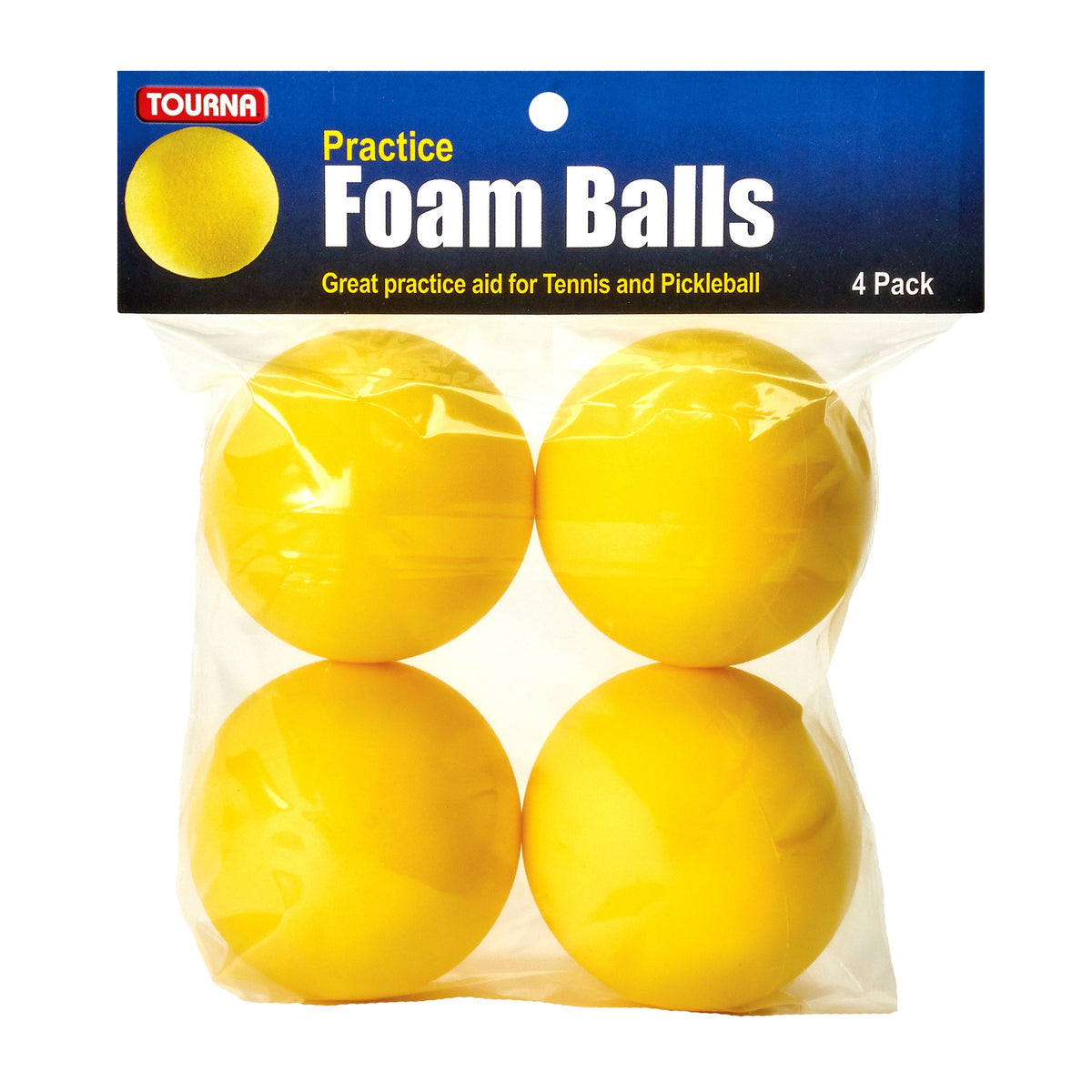 Foam Balls - 4 Pack - for Tennis or PIckleball
