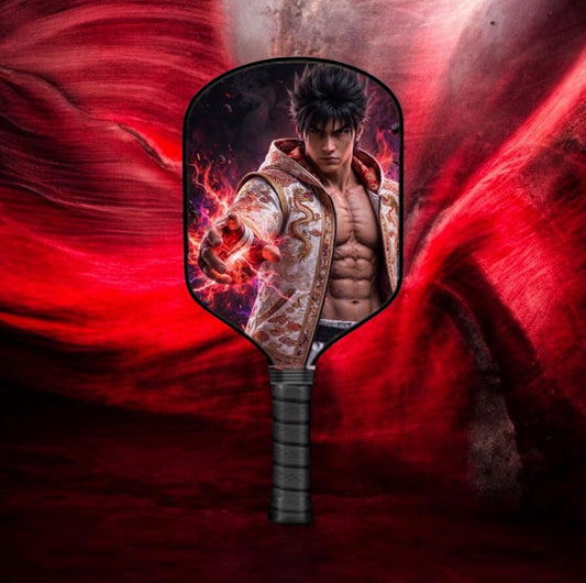 Tekken  - Jin Kazama White - Pickleball Paddle
