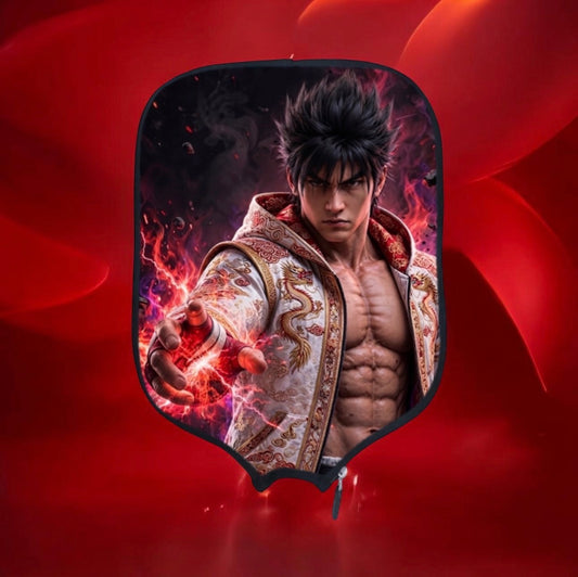 Tekken  - Jin Kazama White - Pickleball Paddle Cover
