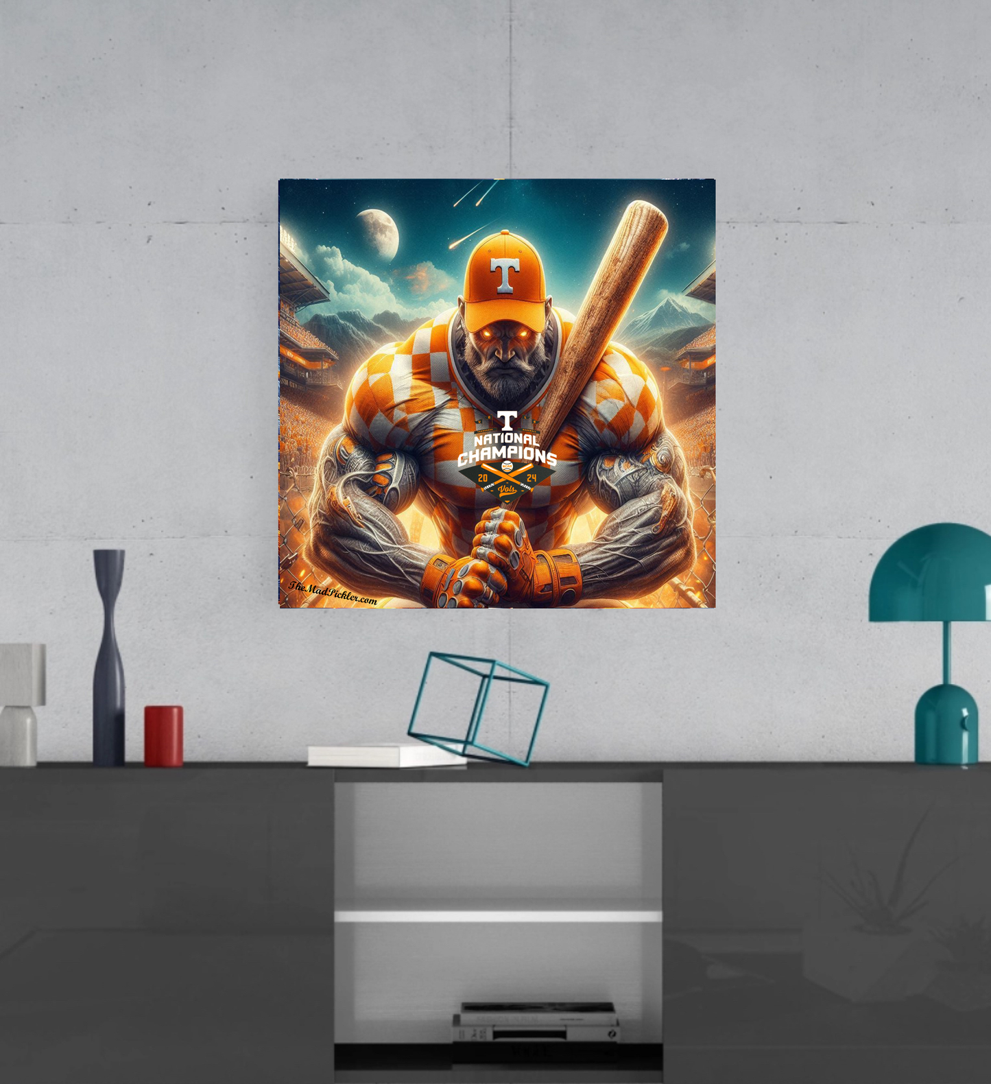 University of Tennessee Baseball - Ready To Hang Canvas Hi-Res Wall Artwork