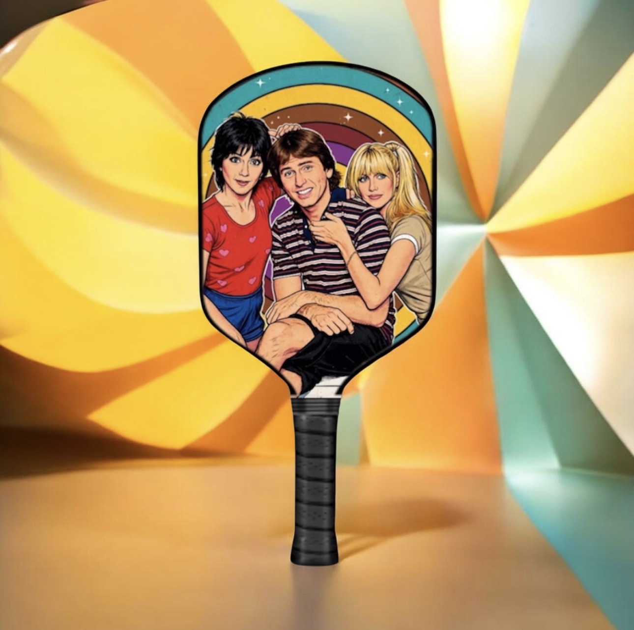 Three's Company - Jack,Janet & Chrissy - Icons - Pickleball Paddle 