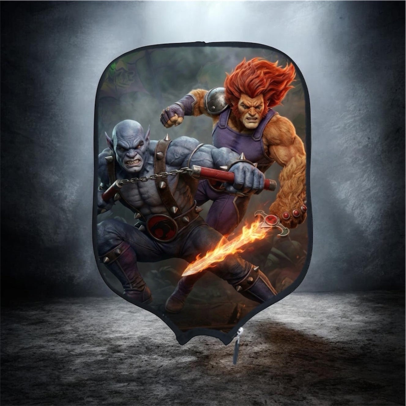 Thundercats - Lion-O & Panthro - Pickleball Paddle Cover