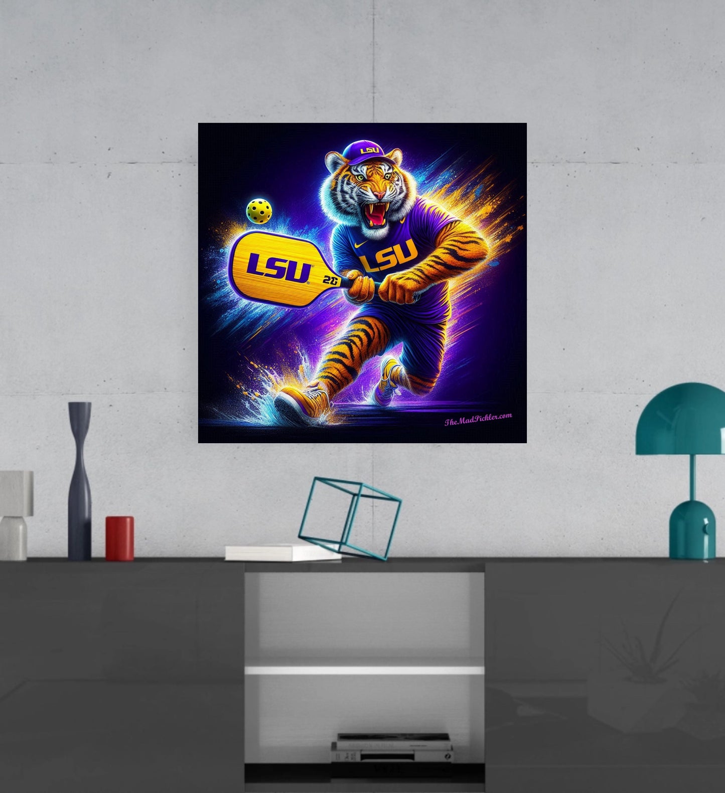 LSU Tigers - Pickleball - Ready To Hang  Canvas Hi-Res Wall Artwork