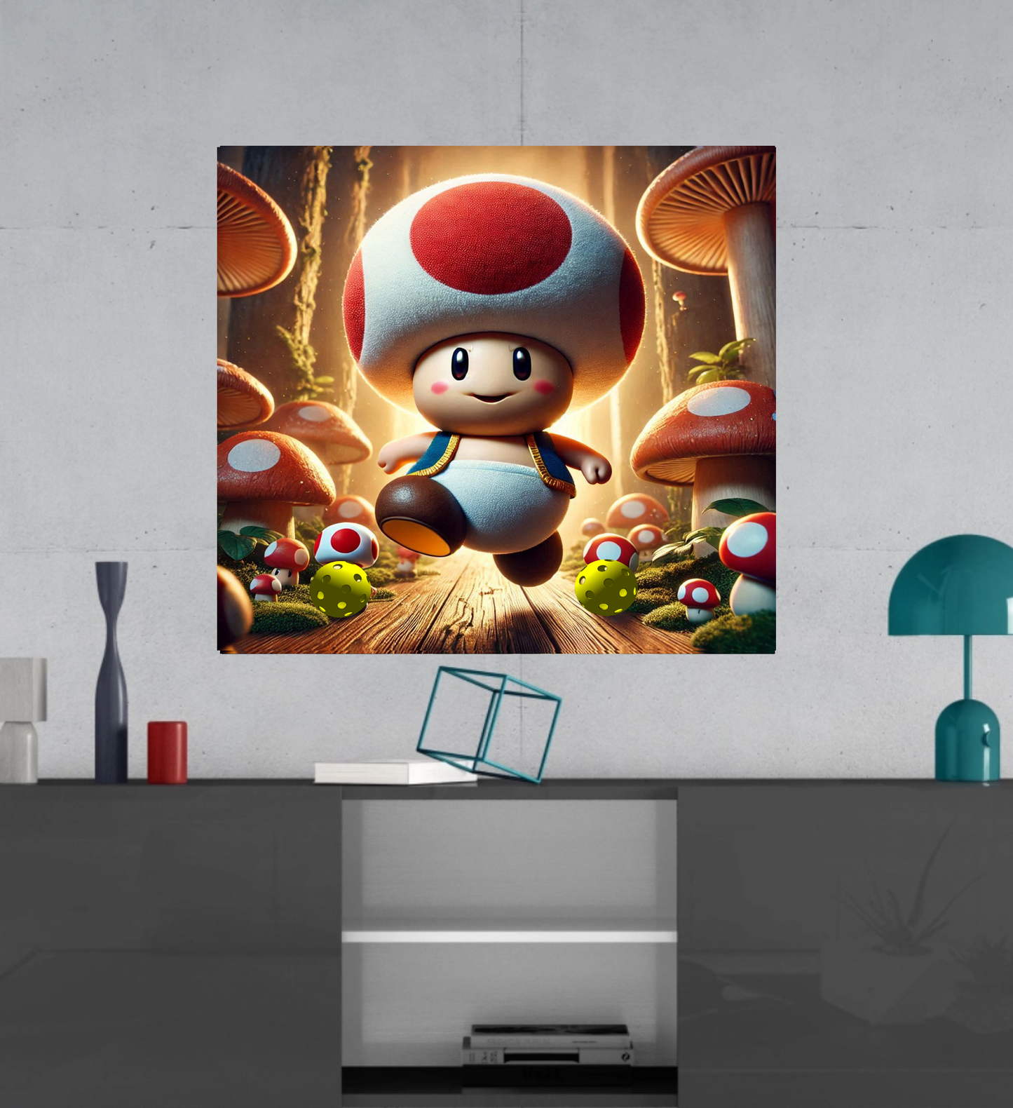 Toad - Mario Brothers -  Ready To Hang  Canvas Hi-Res Wall Artwork