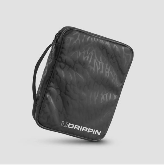 UDRIPPIN Accessory Case - Black Crack Cement Print
