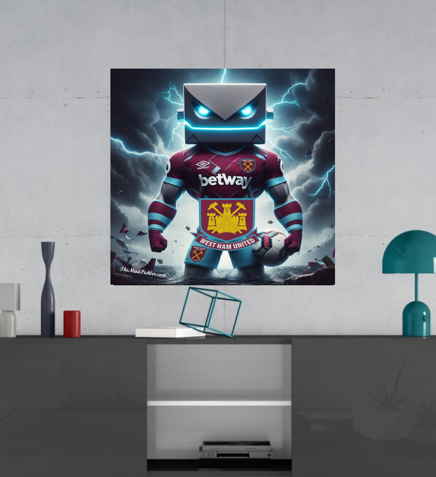 West Ham United F.C. - Hammerhead - Ready To Hang  Canvas Hi-Res Wall Artwork