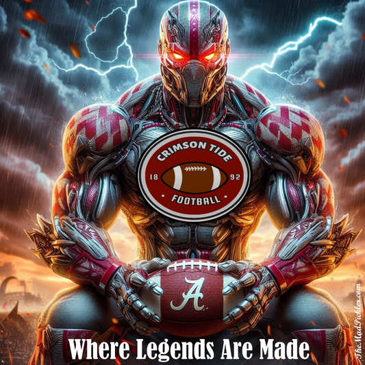 Alabama University - Where Legends Are Made  -  Ready To Hang  Canvas Hi-Res Wall Artwork