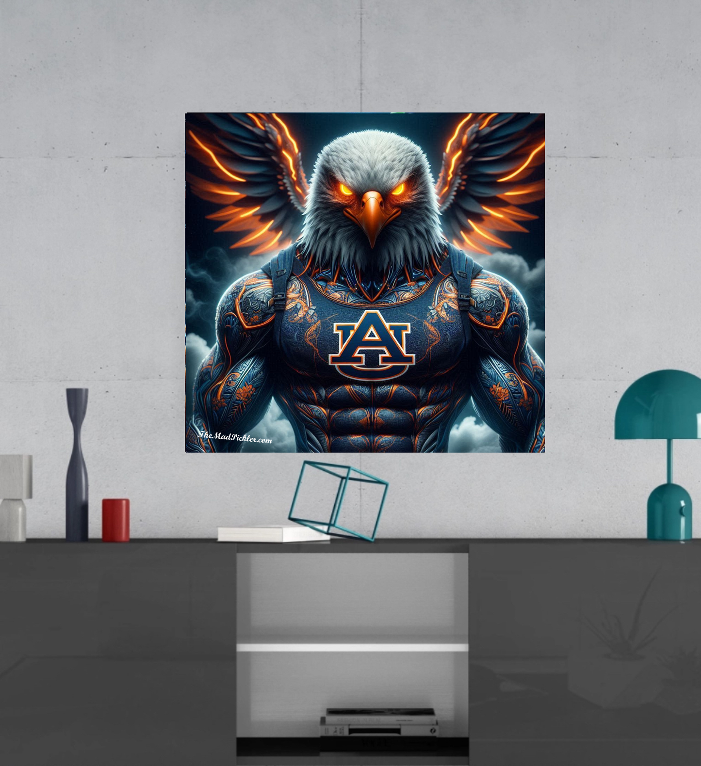 Auburn  - War Eagle -Ready To Hang  Canvas Hi-Res Wall Artwork