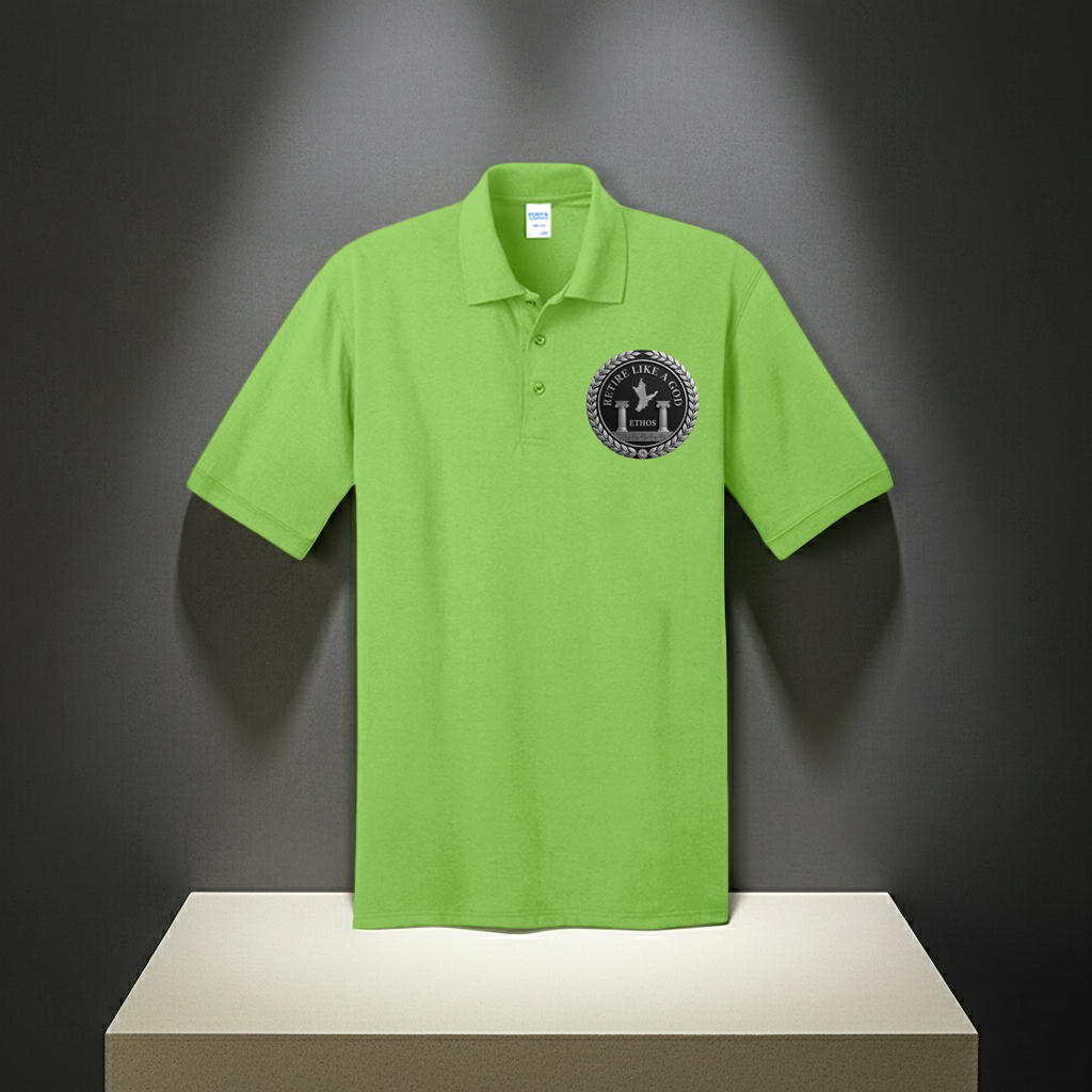 ETHOS Retire Like A God Blend Polo Shirt