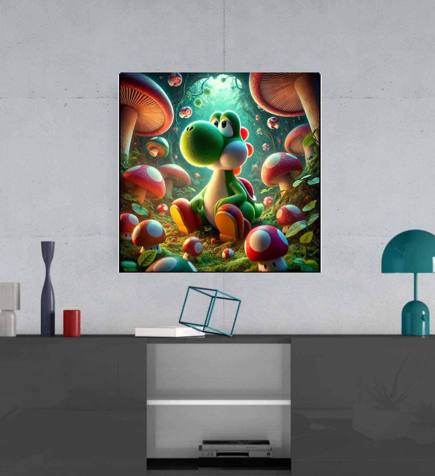 Yoshi - Mario Brothers -  Ready To Hang  Canvas Hi-Res Wall Artwork