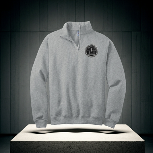 ETHOS Retire Like a God NuBlend Quarter-Zip Cadet Collar Sweatshirt