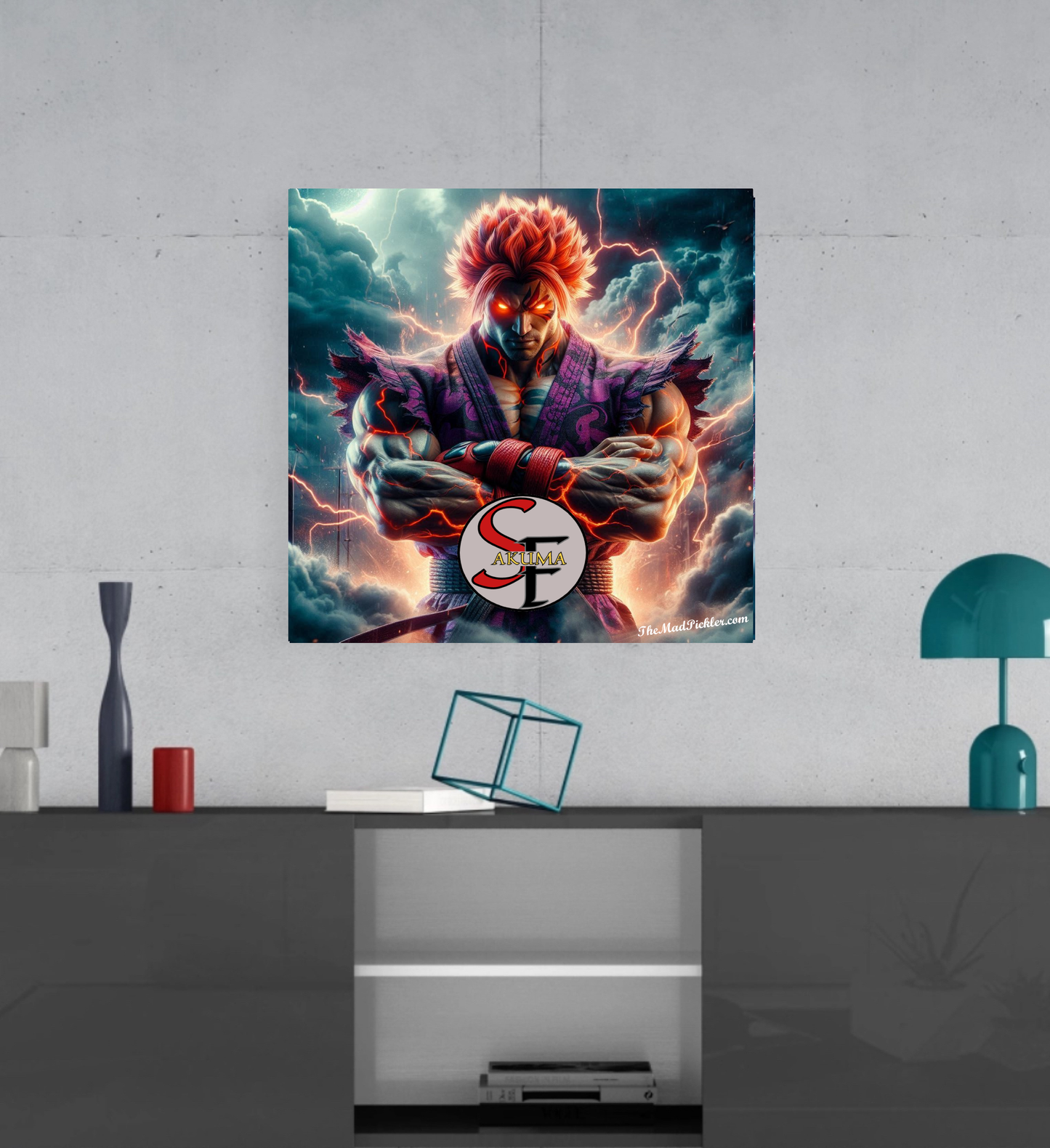 Akuma - Street Fighter -  Ready To Hang  Canvas Hi-Res Wall Artwork