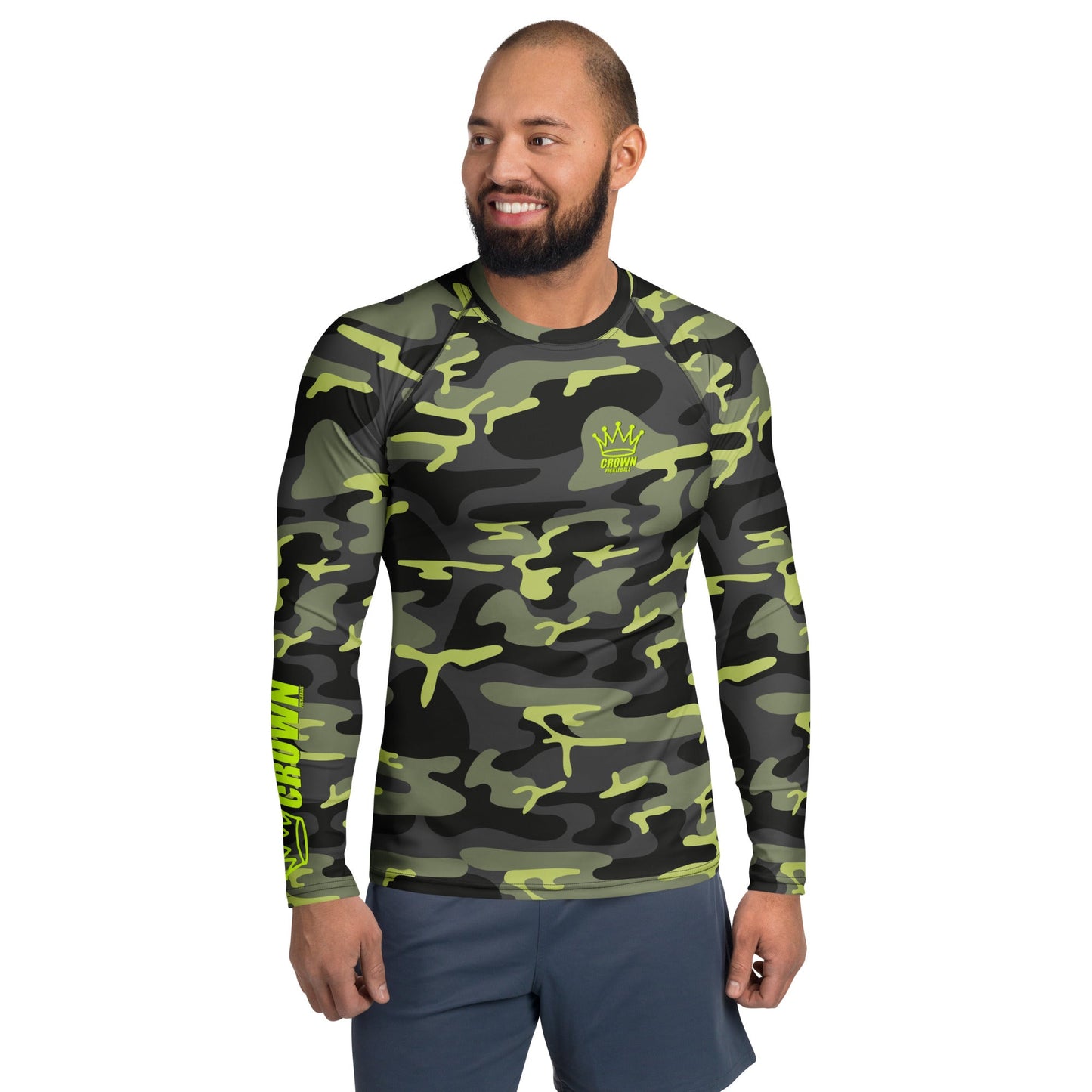 CROWN PICKLEBALL - Men's Tourney Sleeve Shirt (Camo)