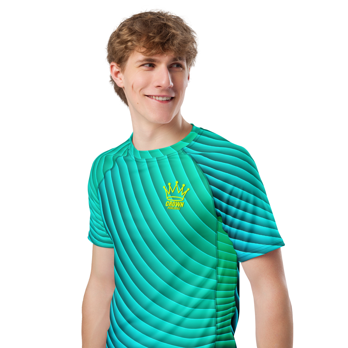 CROWN PICKLEBALL - Men's Tourney Shirt (Turquoise)