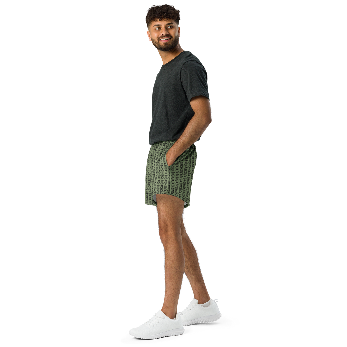 CROWN PICKLEBALL - Logo Pattern Short (Olive)