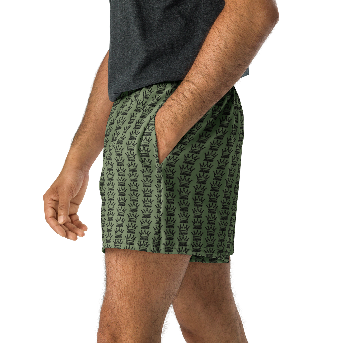 CROWN PICKLEBALL - Logo Pattern Short (Olive)