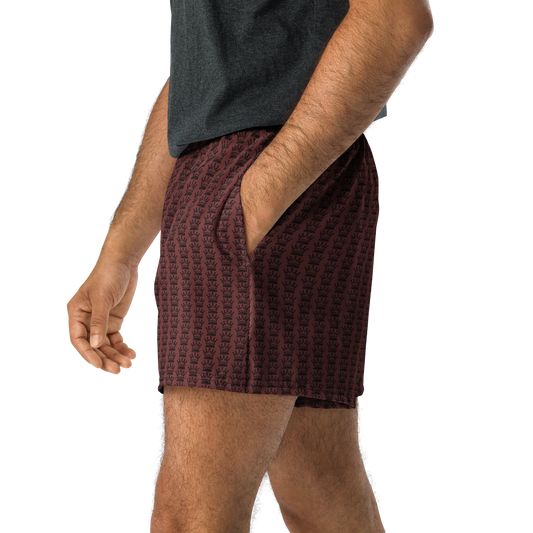 CROWN PICKLEBALL - Logo Pattern Short (Burgundy)