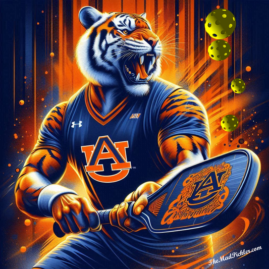 Auburn Tiger  Pickleball - Ready To Hang  Canvas Hi-Res Wall Artwork