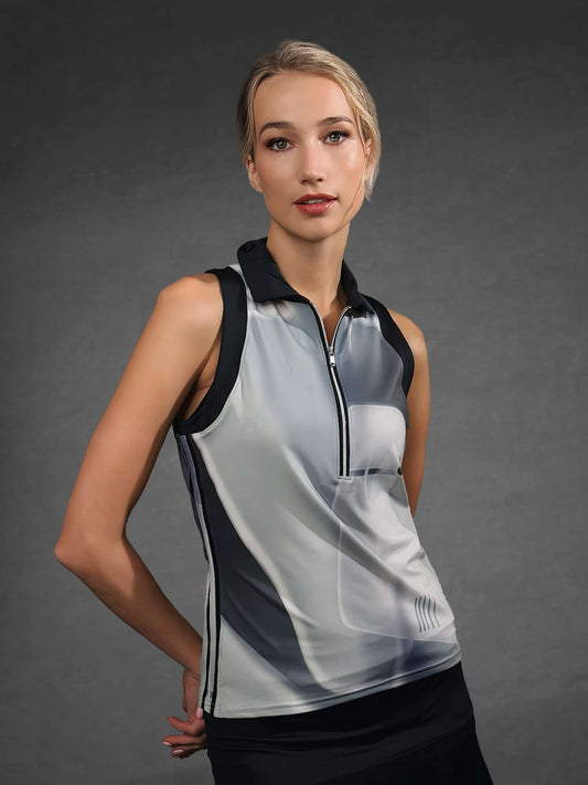 Ava Sleeveless Women's Golf & Tennis Polo Top