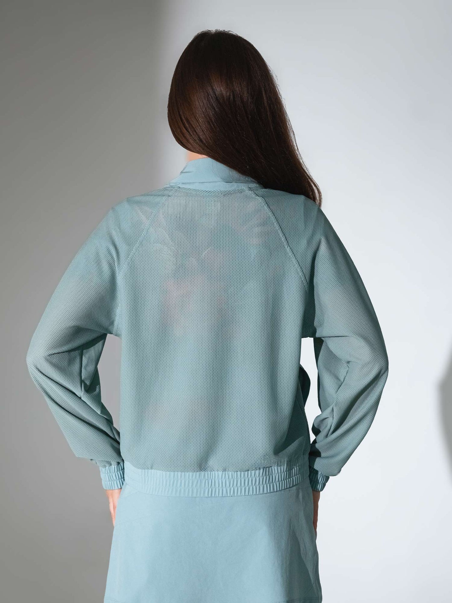 BAILA Mesh Athletic Jacket | Two-Way Zip Performance Bomber